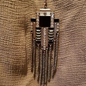 🎯 Beautiful BOHO rhinestone & chain long necklace